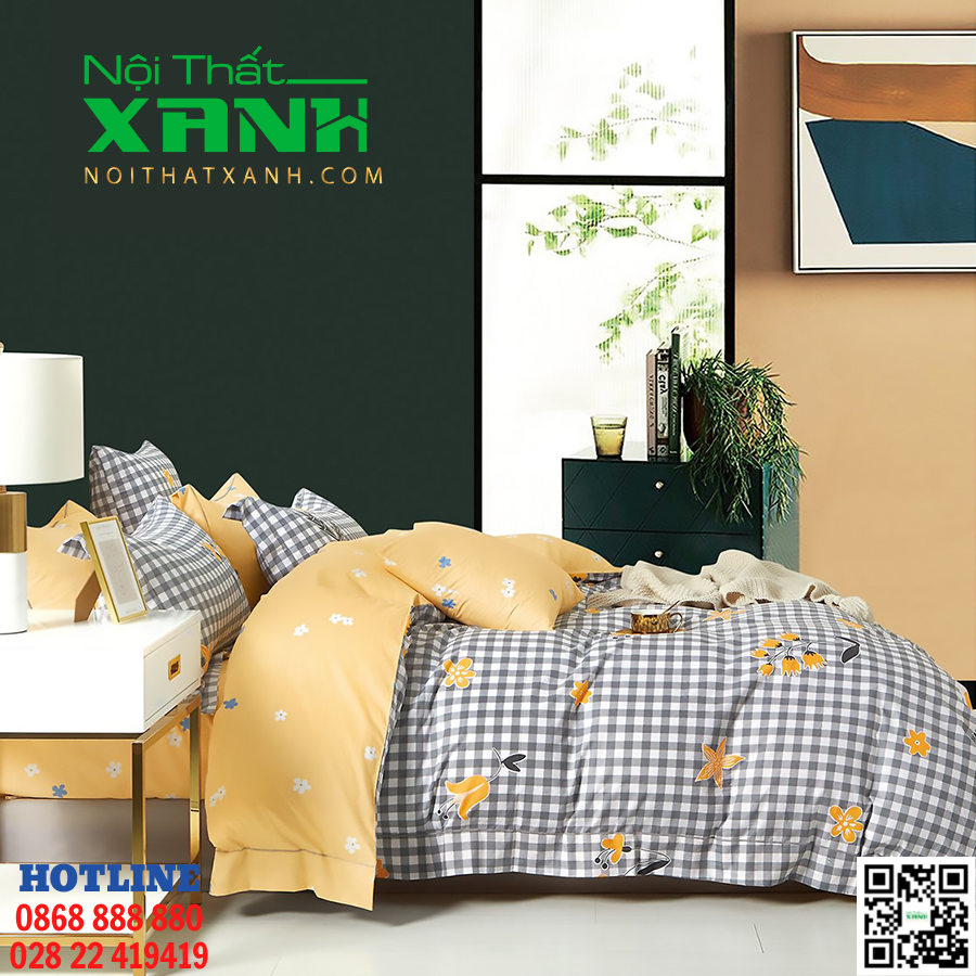 Drap phủ giường Comfort CF cotton 100%-Nội Thất Xanh